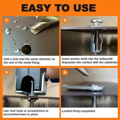 🔩 GripLock™ Petal Rivet Nut Set – Heavy-Duty Expansion Locking Nuts for Fast & Secure Repairs