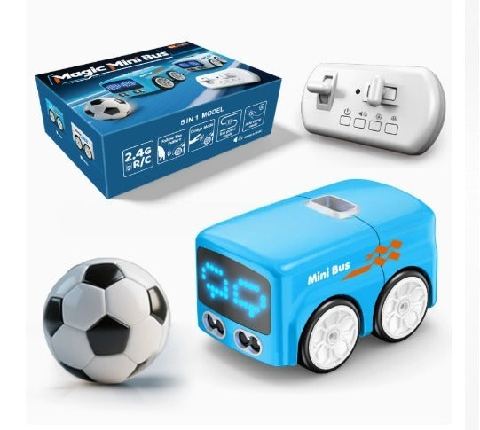 ⚽ MagicMini™ Remote Control Soccer Bus – Rechargeable LED Mini RC Toy