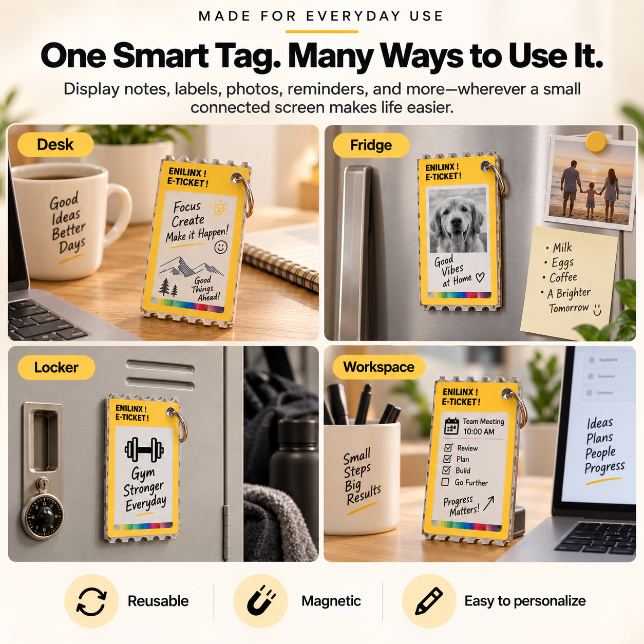 🖼️PixelShow™ Customizable E-Paper Display – Create, Customize & Stand Out