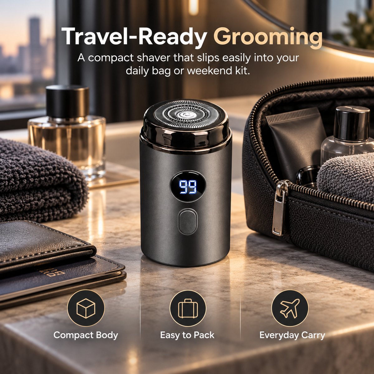 Mini portable electric shaver