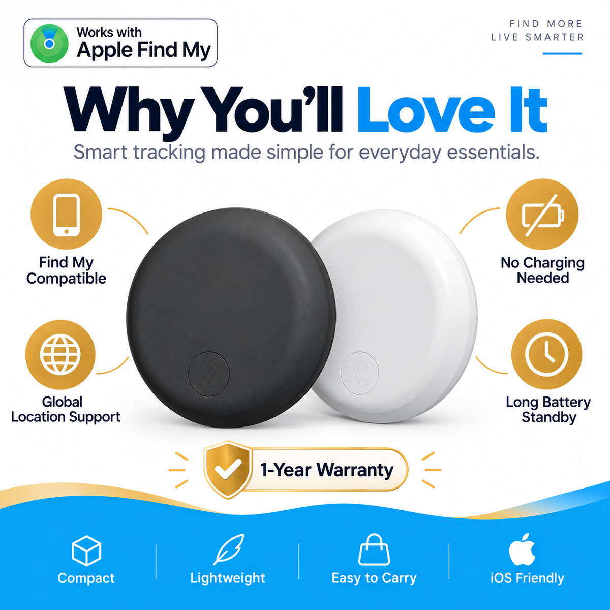 📡 TrackSnap™ Smart Item Finder – Small Tracker, Big Peace of Mind