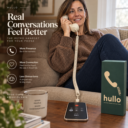 Hullo Retro Phone Handset – A Better Way to Talk