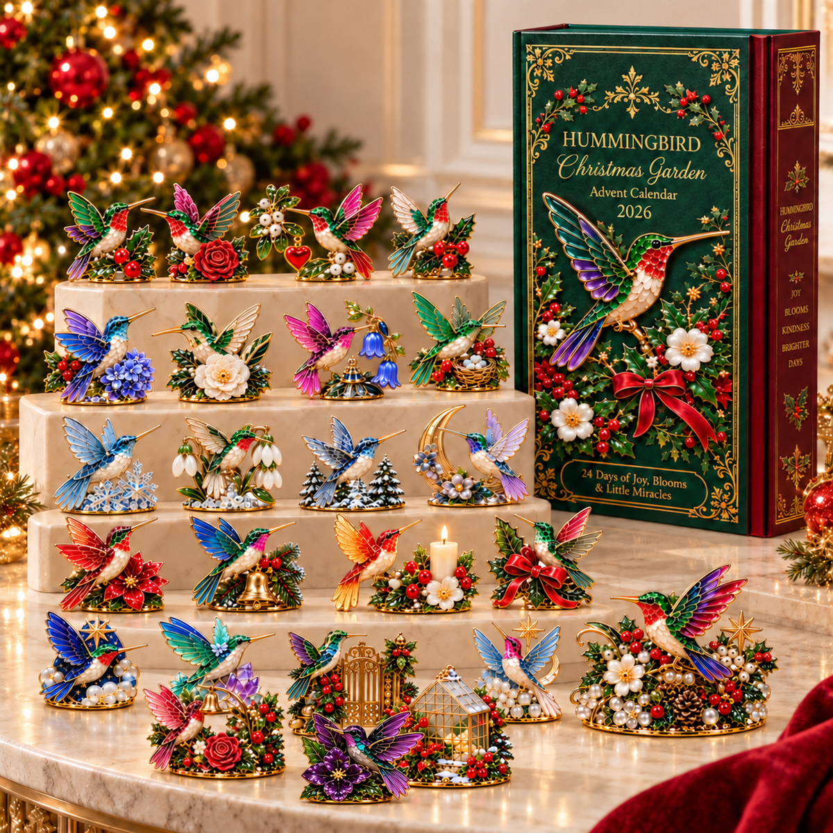 24 Days of Joy in Bloom — Hummingbird Christmas Garden Advent Calendar 2026