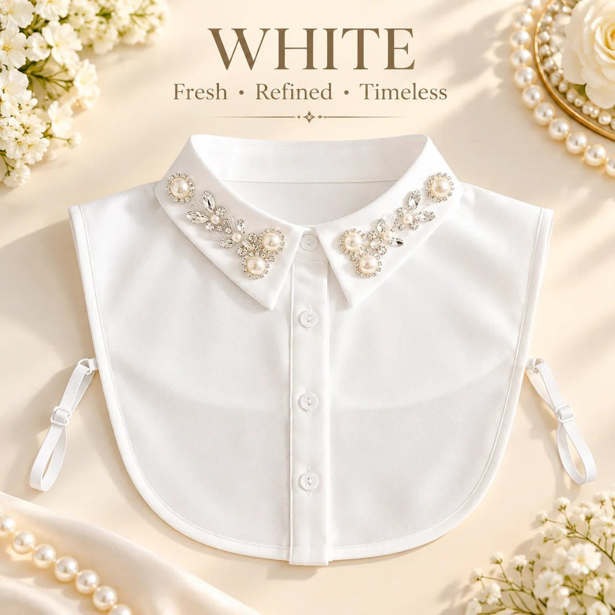 🎉✨ Jeweled Detachable Collar-Instant Elegance & Effortless Layering