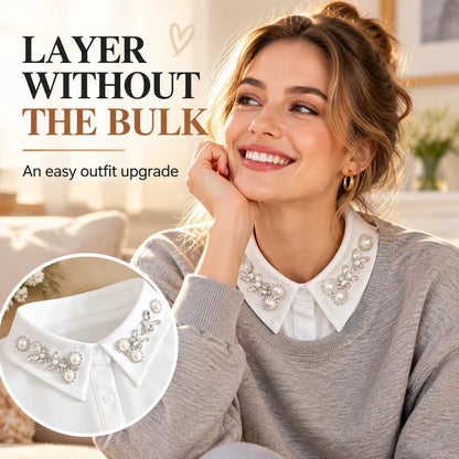 🎉✨ Jeweled Detachable Collar-Instant Elegance & Effortless Layering