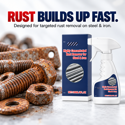 ⚡ RustX™ Pro Rust Remover – Heavy-Duty Spray Solution for Steel & Iron Restoration
