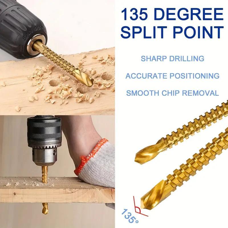 135 degree split point drill bit demonstrating sharp drilling accurate positioning and chip removal