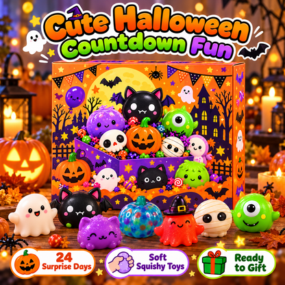 🎃👻 24 Days of Spooky Squishies | Halloween Surprise Countdown 🎁🧡