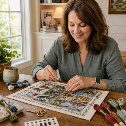 🔥HOT SALE🔥Beginner-Friendly Life of Jesus Bible Story Cross Stitch DIY Kit | 6 Biblical Collections with Fabric, Color-Matched Floss, Needle & Pattern Guide Included 💕