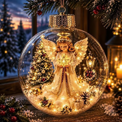 🎁LAST DAY 50% OFF - 🎄Glowing Christmas Diorama Ornament – A Tiny Winter World in Your Hands