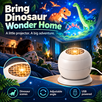 🦖 Dinosaur Night Light Projector – A Little World of Wonder