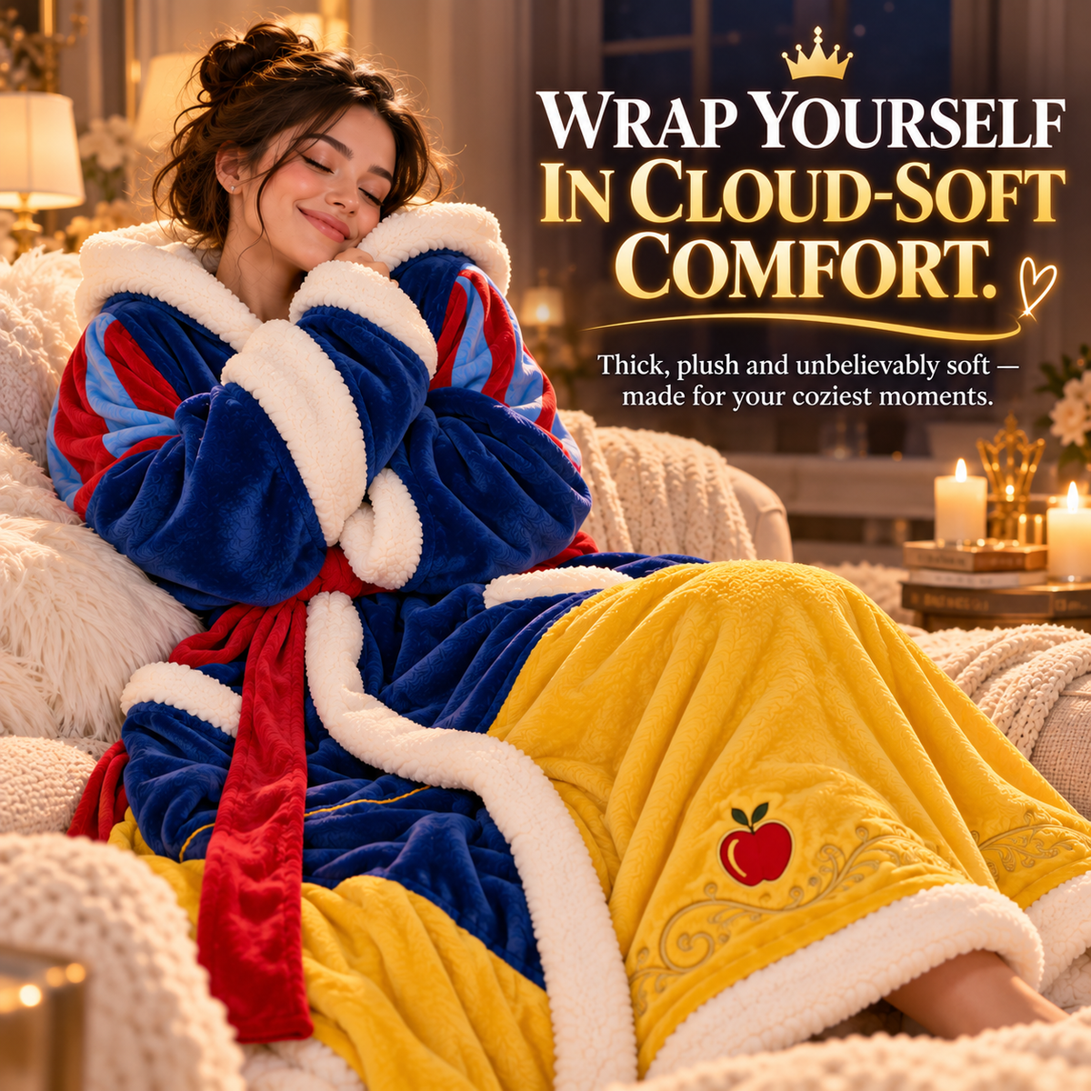 PrincessCozy™ Heated Wearable Blanket Robe