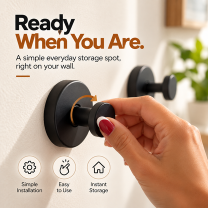 Minimalist Wall Hooks – Modern Wall-Mounted Storage Hooks for Home Organization