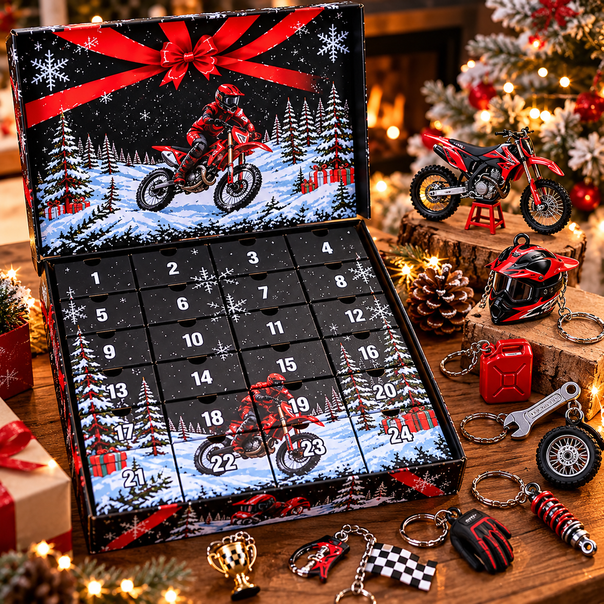 🏍️ 24-Day Motocross Advent Calendar | Christmas Rider Surprises 🎄