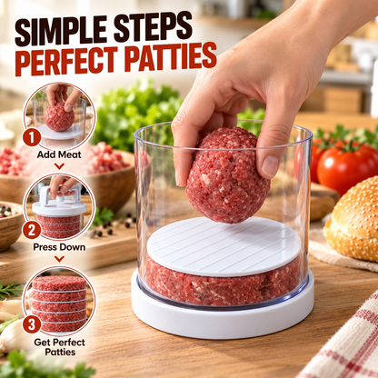 Stacking Burger Press — Shape, Separate & Prep Homemade Patties
