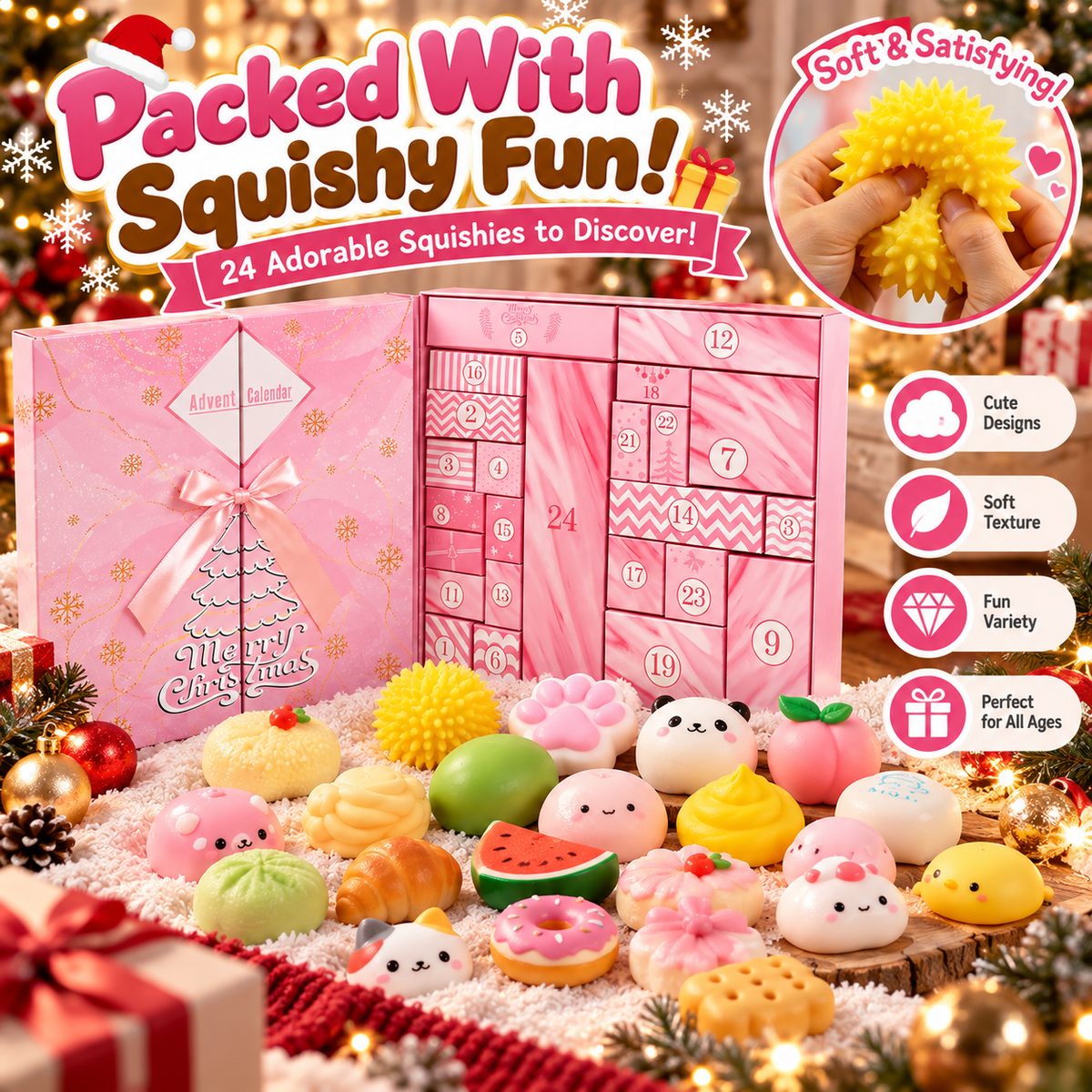 24 Days of Squishy Surprises Advent Calendar