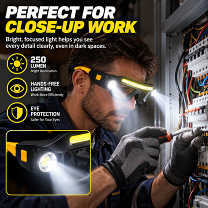 BeamSight™ – Rechargeable LED Work Glasses