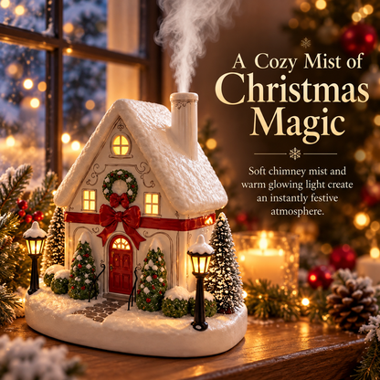 MerryCottage™ – Christmas Village LED Mist Humidifier