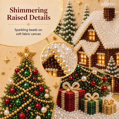 🎄🎅 Premium 3D Pearl Christmas Wall Art Kit