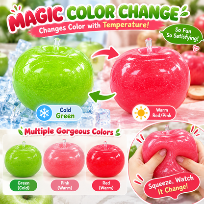 🍎 Color-Changing Apple Squishy – Squeeze & Smile!