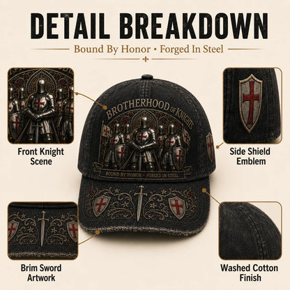 ⚔️ Bound By Honor Forged In Steel – Knights Templar Cap