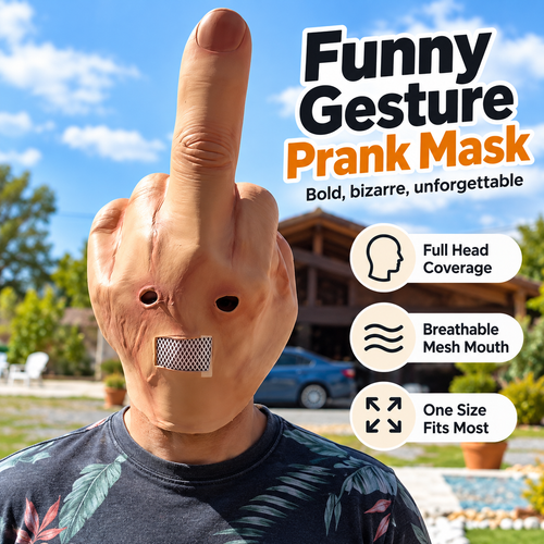 🔥 FlipFace™ Funny Gesture Prank Mask