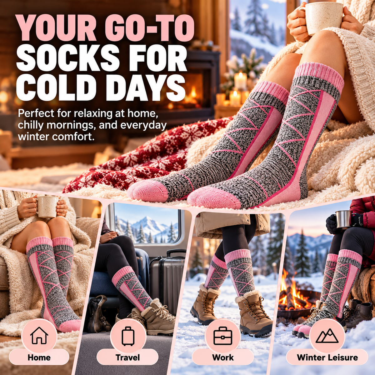 🔥 ThermoWarm™ Rechargeable Heated Socks – Say Goodbye to Cold Feet in Minutes