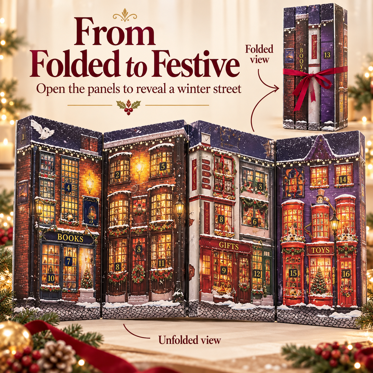 🎄 Magical Christmas Village Advent Calendar ✨