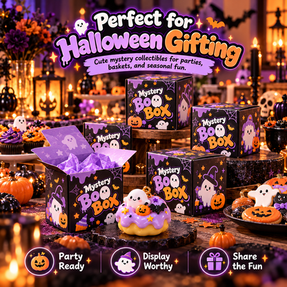 🎃 BooPop™ Halloween Mystery Blind Box – Cute Spooky Surprise Collectibles