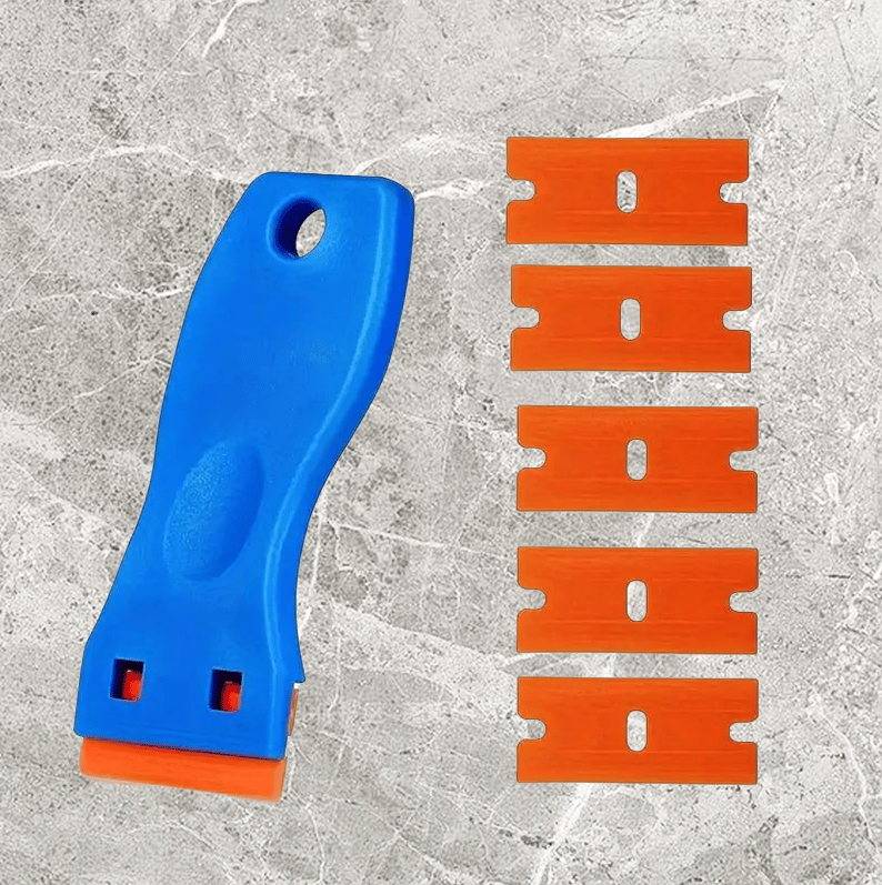 🪒 2-Piece Plastic Razor Scrapers – Includes 100 Replacement Blades