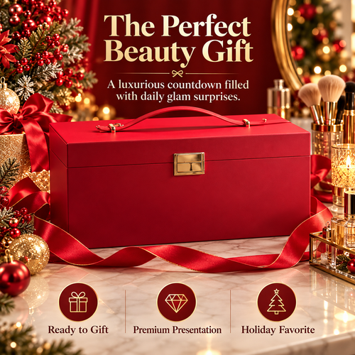 💄 GlamVault™ Luxury Beauty Advent Calendar – 24 Days of Beauty Surprises & Holiday Magic