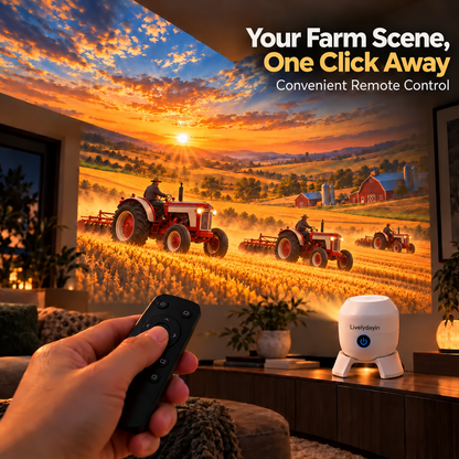 🚜 Tractor Farm Projector | Cozy Room Glow