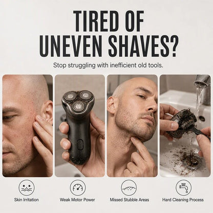 🔥 GroomX™ 2-in-1 Bald Head Shaver & Beard Trimmer – One Groomer, Total Control