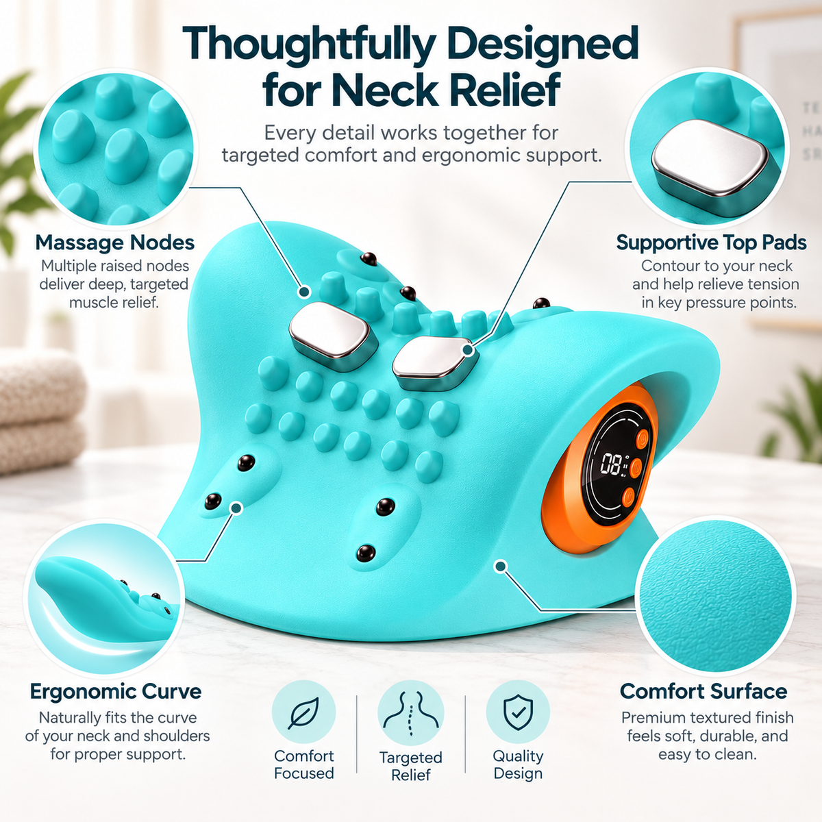 NeckEase Pro™ Smart Neck Massager ⭐⭐⭐⭐⭐
