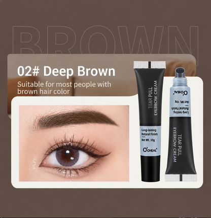 BrowLock™ 3D Eyebrow Tint Cream – Waterproof Long Lasting Brow Dye for Natural Fuller-Looking Brows