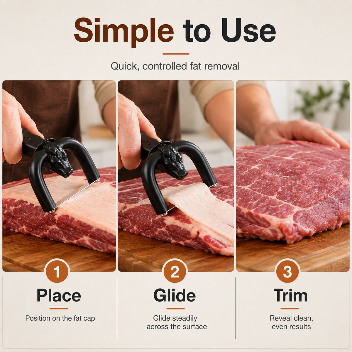🎉 Handheld Meat Fat Trimmer – Precision Beef & Pork Trimming Tool