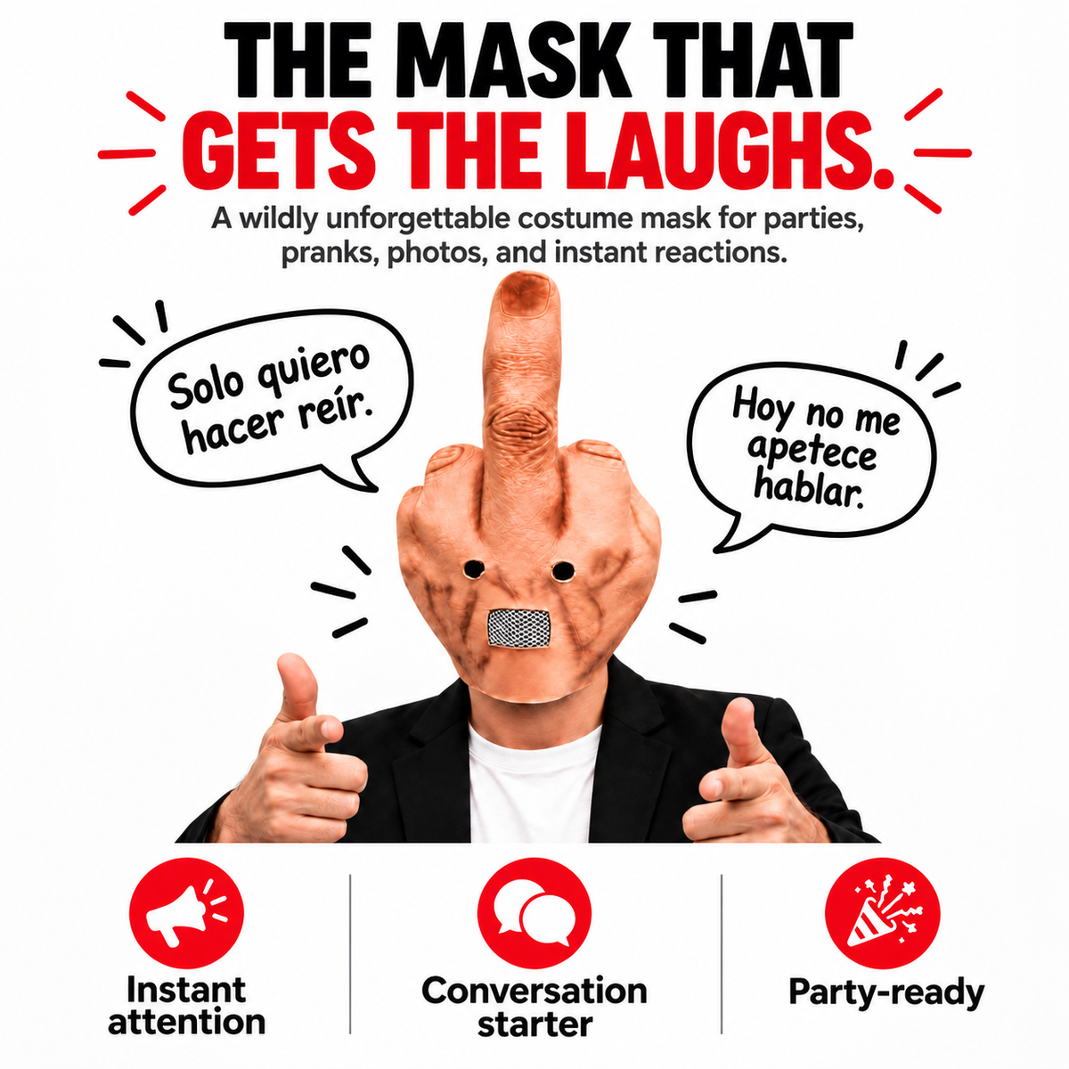 The Ultimate Laugh Mask™ – The Viral Prank Costume Mask That Turns Every Party Into a Comedy Show