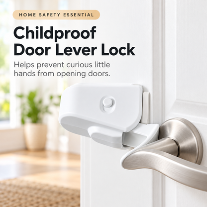 🔒 Childproof Door Lever Lock – Easy Home Safety for Kids 👶