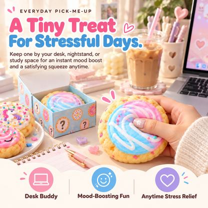 🍭 SquishMallow™ Mystery Cookie Blind Box – Kawaii Slow-Rising Squishy Toy with Sweet Surprise Collectibles