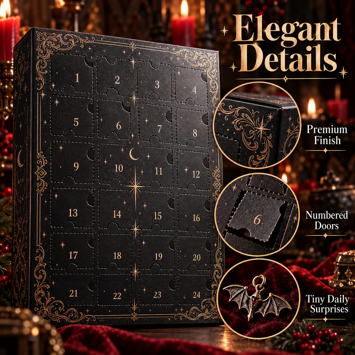 🖤🌙 Midnight Countdown – 24 Days of Gothic Surprises | Christmas Advent Calendar 🎁