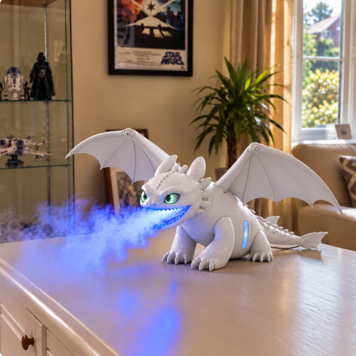 🐉✨ Little Mist Dragon Humidifier | Magical Glow & Cozy Vibes 💙