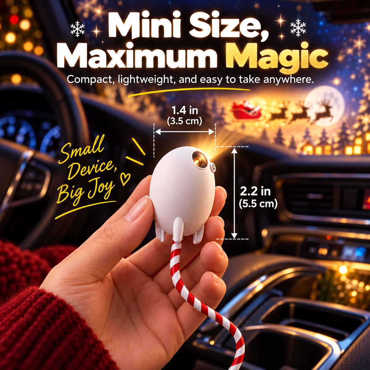 🎄 DriveGlow™ Christmas Car Projector Light – Magical Holiday Scenes for Every Journey
