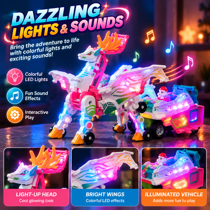 🦄✨ Transforming Unicorn Vehicle Set – Build & Play!