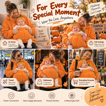 Pumpkin Hug Hoodie – Cozy Fall Moments for Mom & Baby
