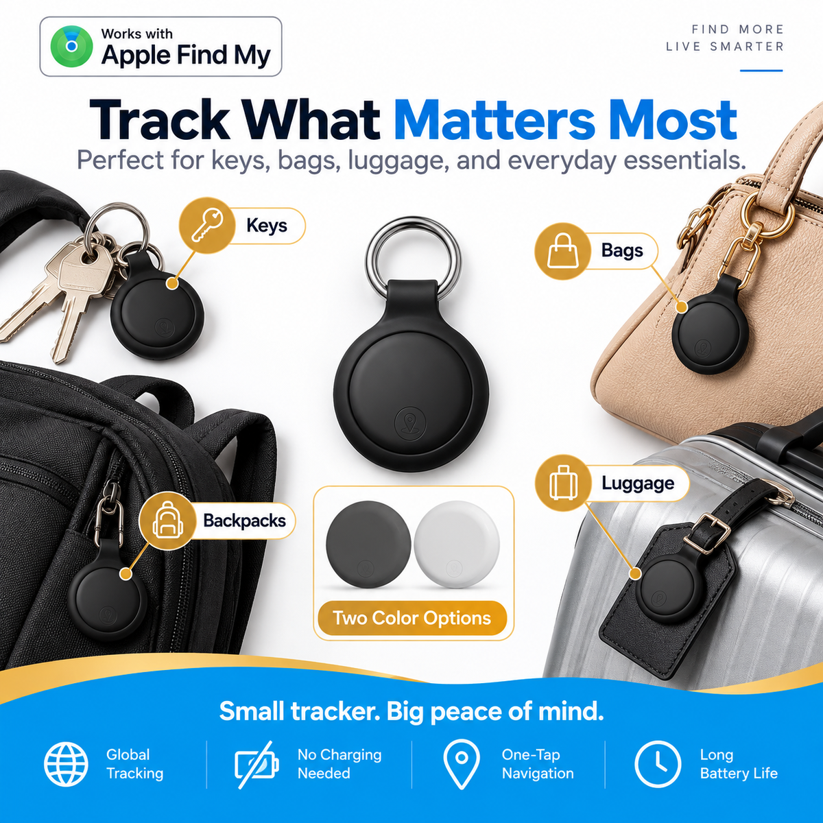 📡 TrackSnap™ Smart Item Finder – Small Tracker, Big Peace of Mind