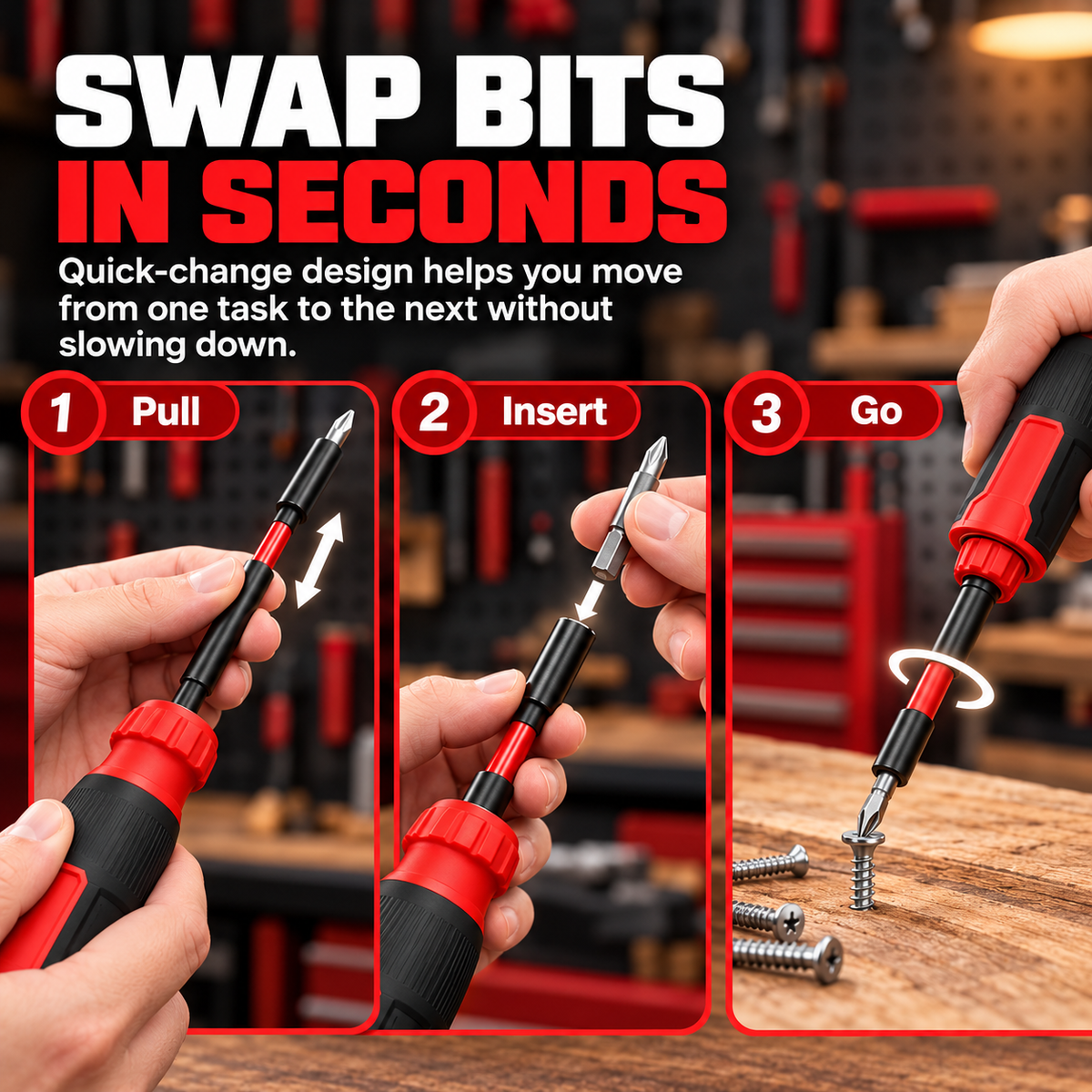🔧 FixPro™ Extendable Multi-Bit Screwdriver – All-in-One Precision Repair Tool