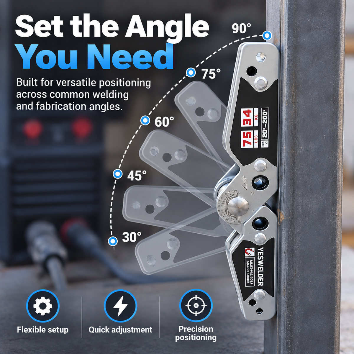 🔥 HOT SALE | WeldMaster™ Magnetic Welding Angle Finder – Adjustable Multi-Angle Tool for Faster, More Accurate Builds
