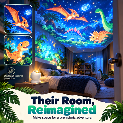 🦖 Dinosaur Night Light Projector – A Little World of Wonder