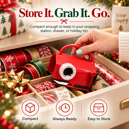 Handheld Wrapping Paper Cutter – Sliding Gift Wrap Cutting Tool