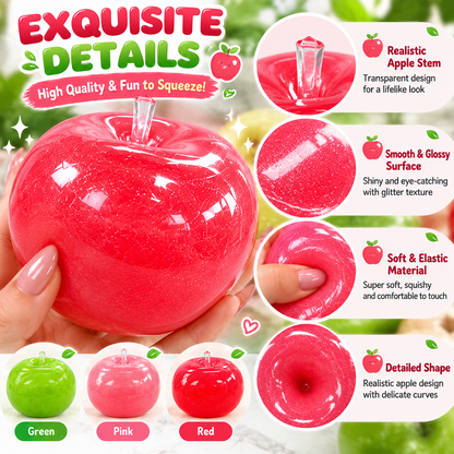 🍎 Color-Changing Apple Squishy – Squeeze & Smile!